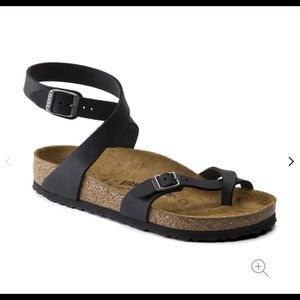 Birkenstock Yara oiled leather sandal black sz 38
